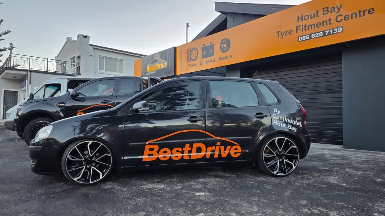 Best Drive branded VW Polo outside the fitment centre