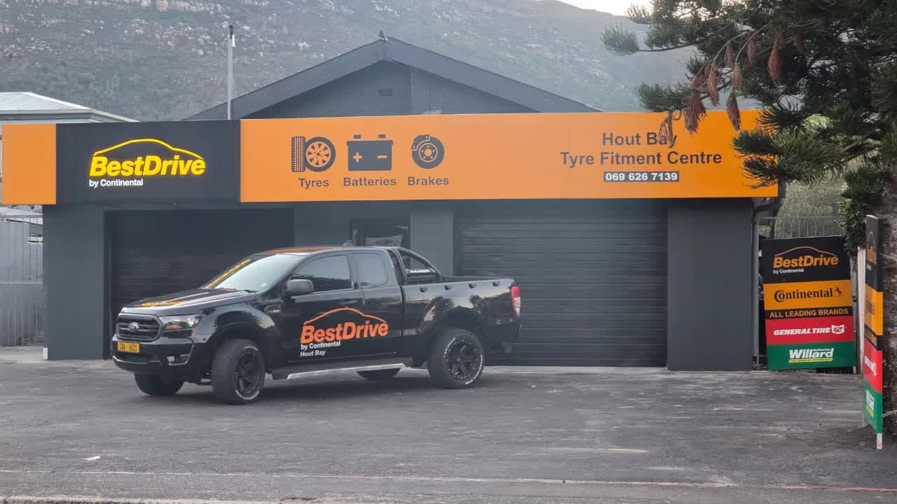 Best Drive branded bakkie parked at the fitment centre